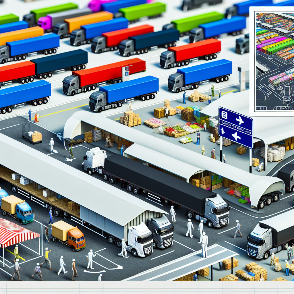 Fleet operations image showing trucks on a busy route and a well-managed fleet yard, highlighting the complexities of fleet management.