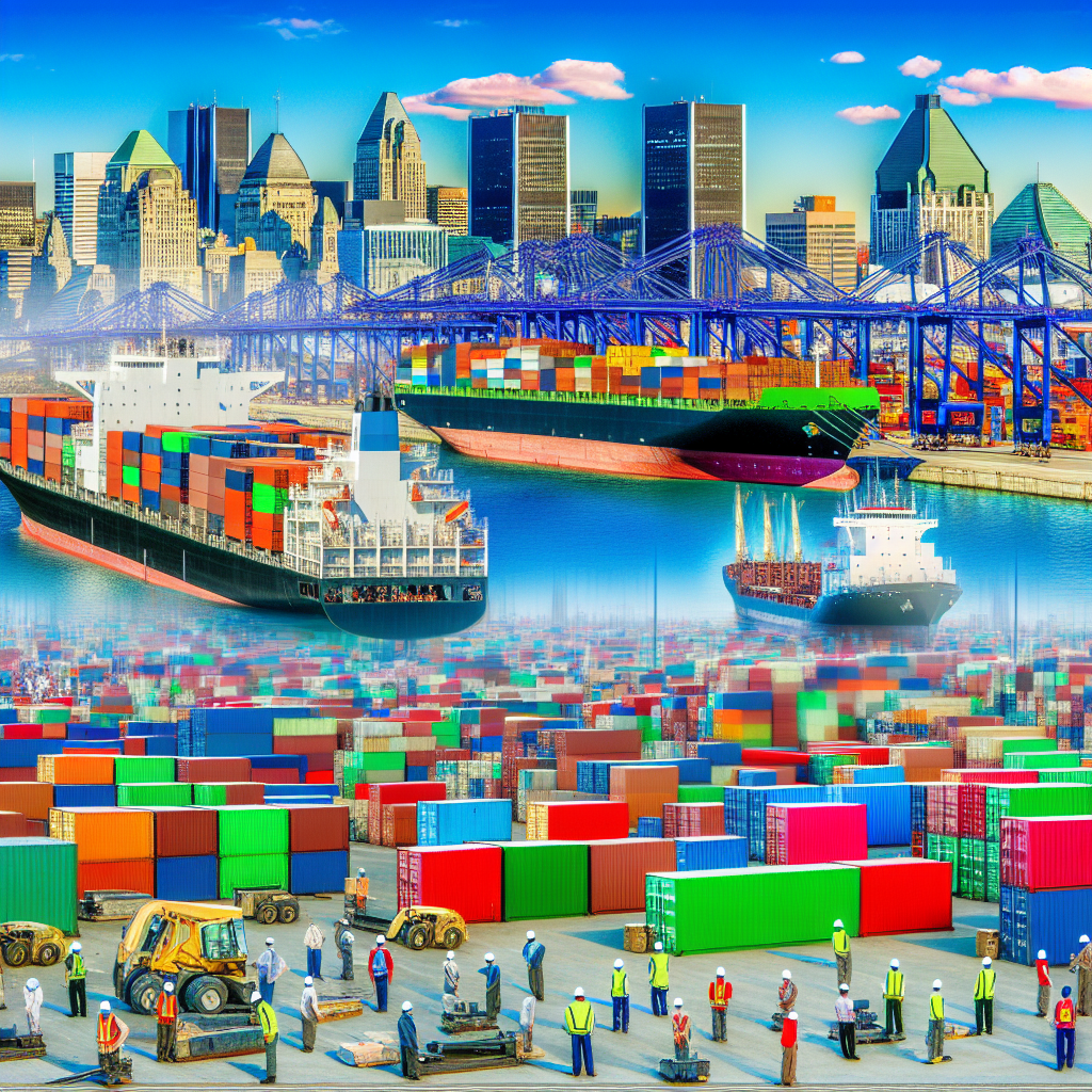 View of the Port of Montreal