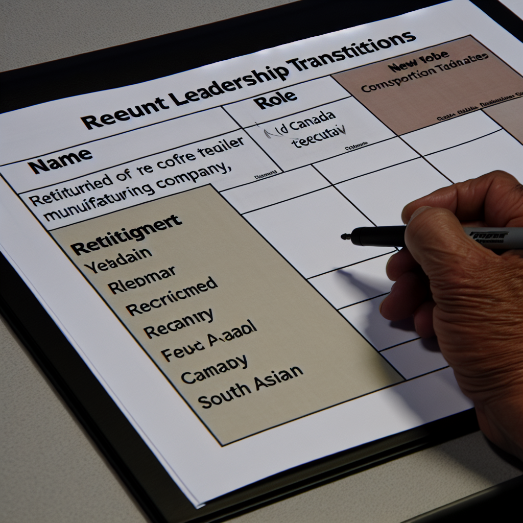 Recent Leadership Changes in the Trucking Industry