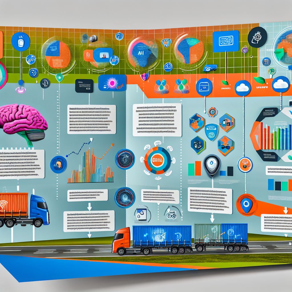 Infographic illustrating trends in compliance and adoption of technologies in trucking