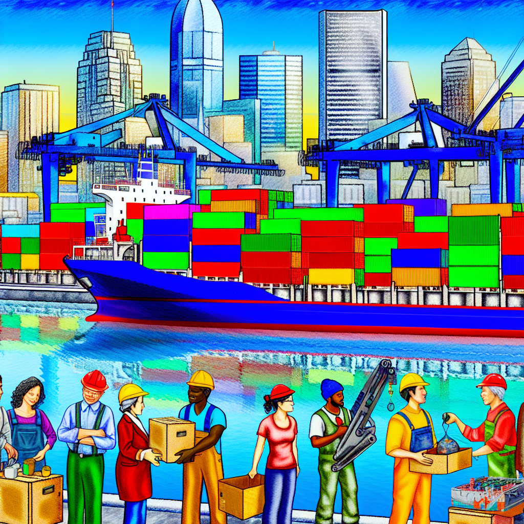 View of the Port of Montreal