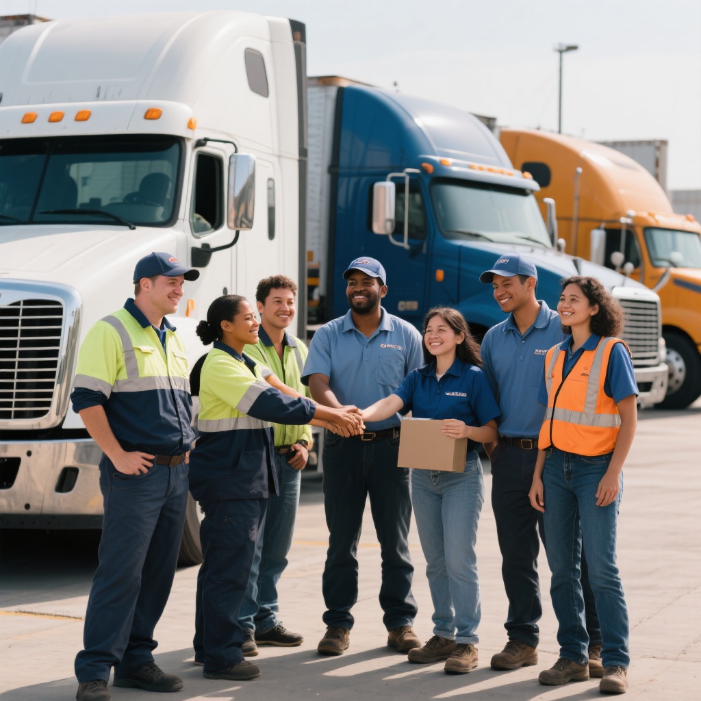 Diverse Trucking Workforce