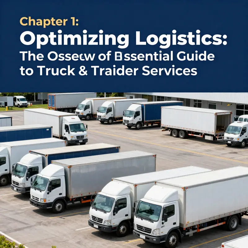 A range of service vehicles representing alternatives to conventional truck and trailer solutions.