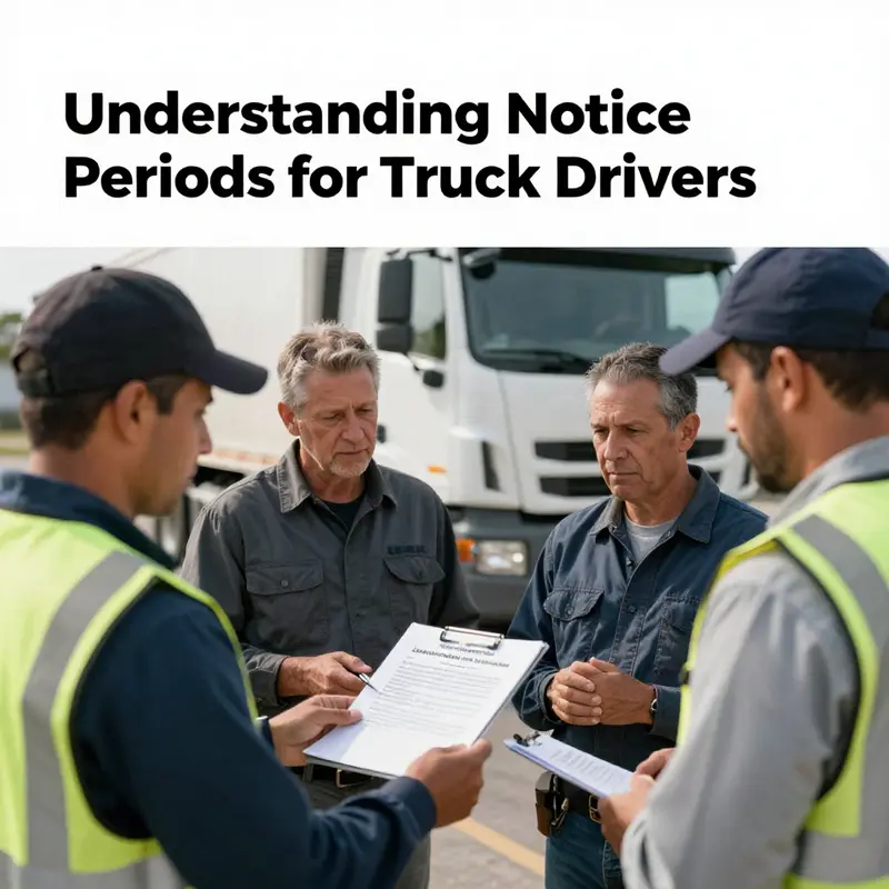 Understanding standard notice requirements for truck drivers helps in efficient workforce management.