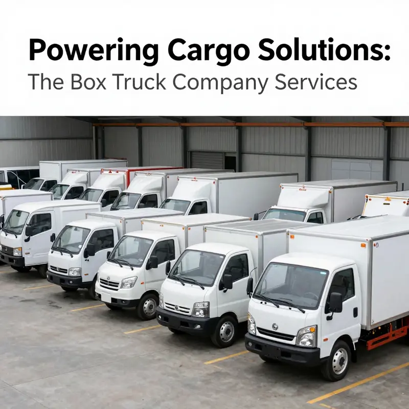 A selection of electric box trucks ready for delivery, highlighting their diverse capabilities.