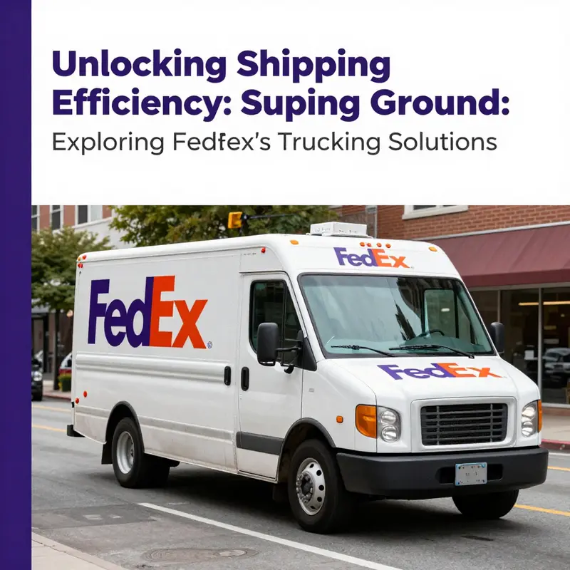 FedEx Customized Freight truck loaded with diverse cargo, offering tailored shipping solutions.