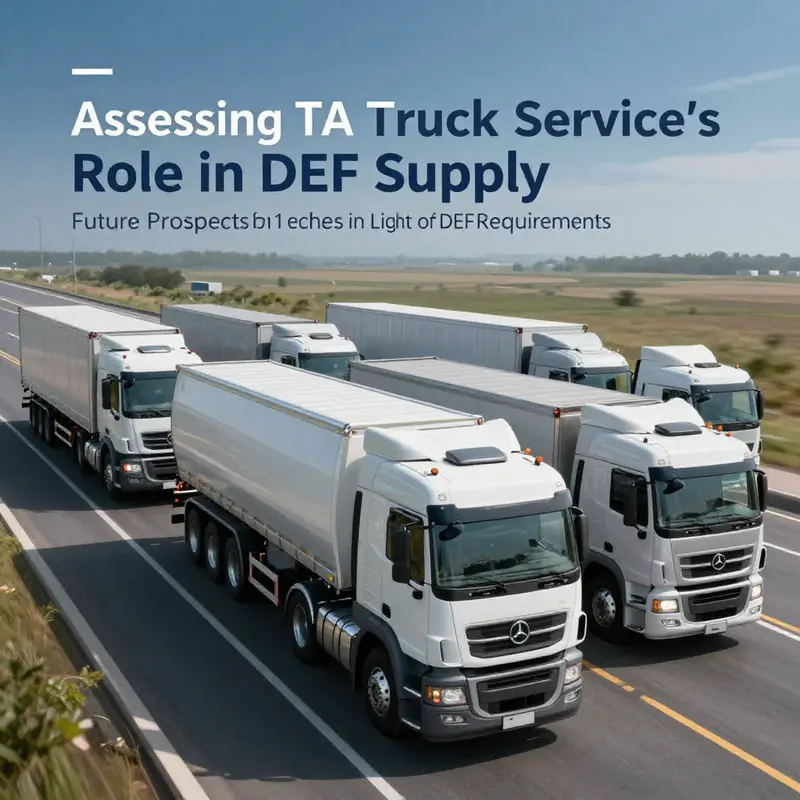 An infographic displaying the DEF supply chain with emphasis on TA Truck Service’s potential involvement.