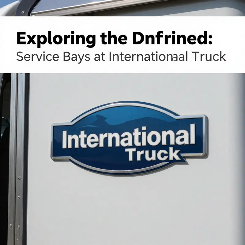 The International Truck logo symbolizes the brand’s commitment to quality, despite the lack of disclosed data on service bays.