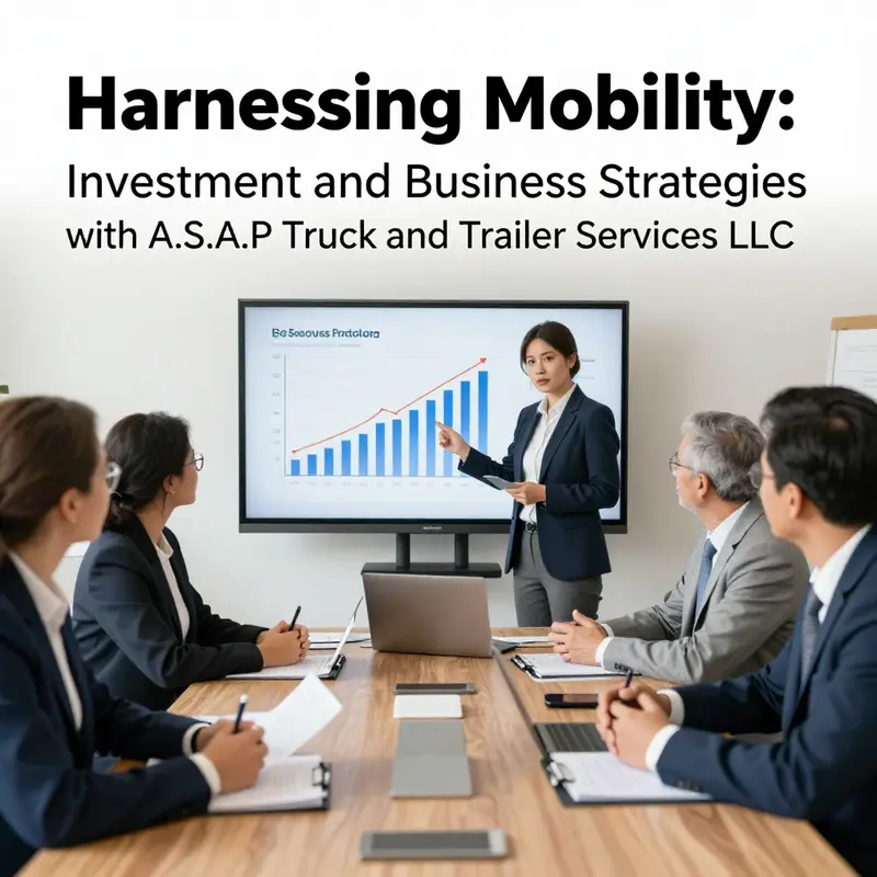 Business leaders exploring investment opportunities in A.S.A.P Truck and Trailer Services LLC.