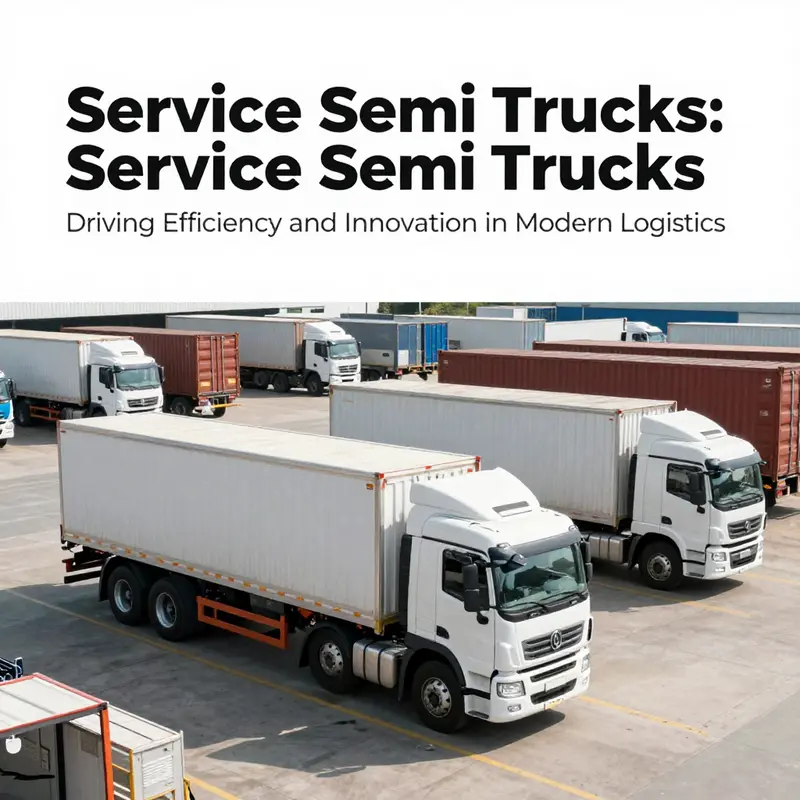 Service semi truck designed for efficient transport of goods across different industries.