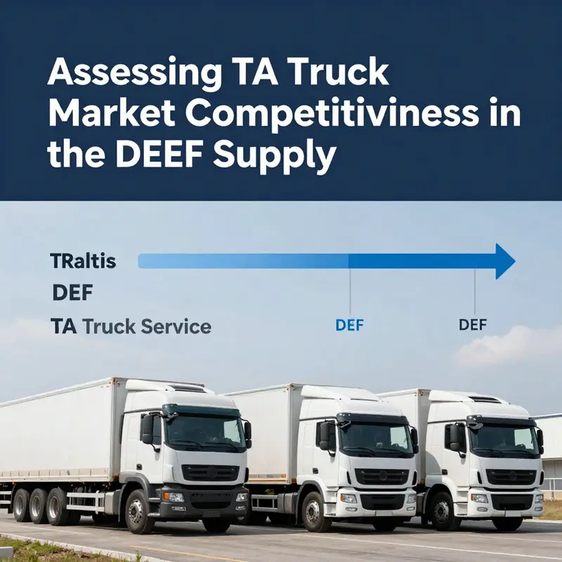 An infographic displaying the DEF supply chain with emphasis on TA Truck Service’s potential involvement.