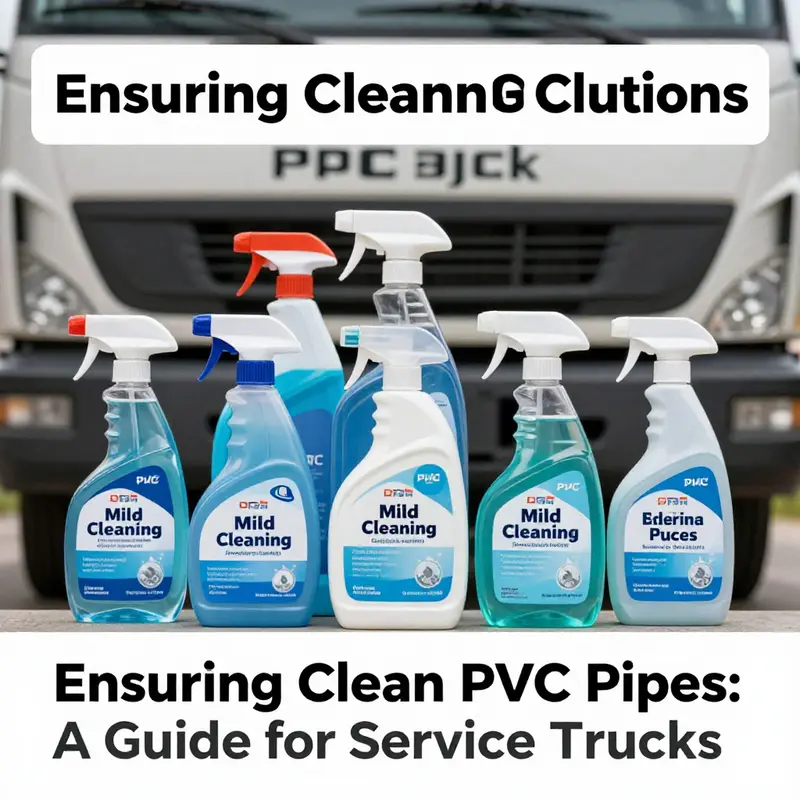 Technician performing routine rinsing of PVC pipes to maintain cleanliness and functionality.