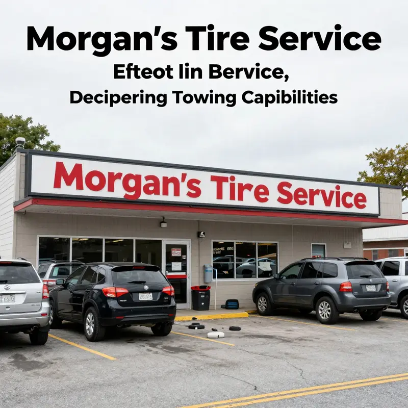 Morgan’s Tire Service provides tire sales and maintenance but lacks towing capabilities.