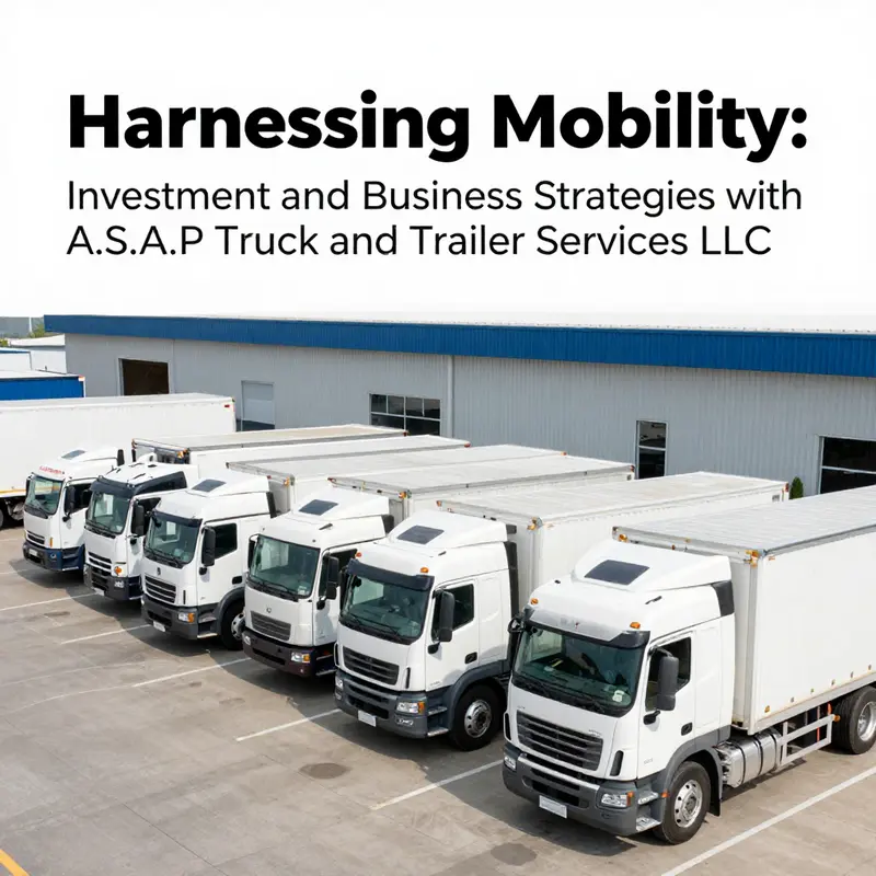 Business leaders exploring investment opportunities in A.S.A.P Truck and Trailer Services LLC.