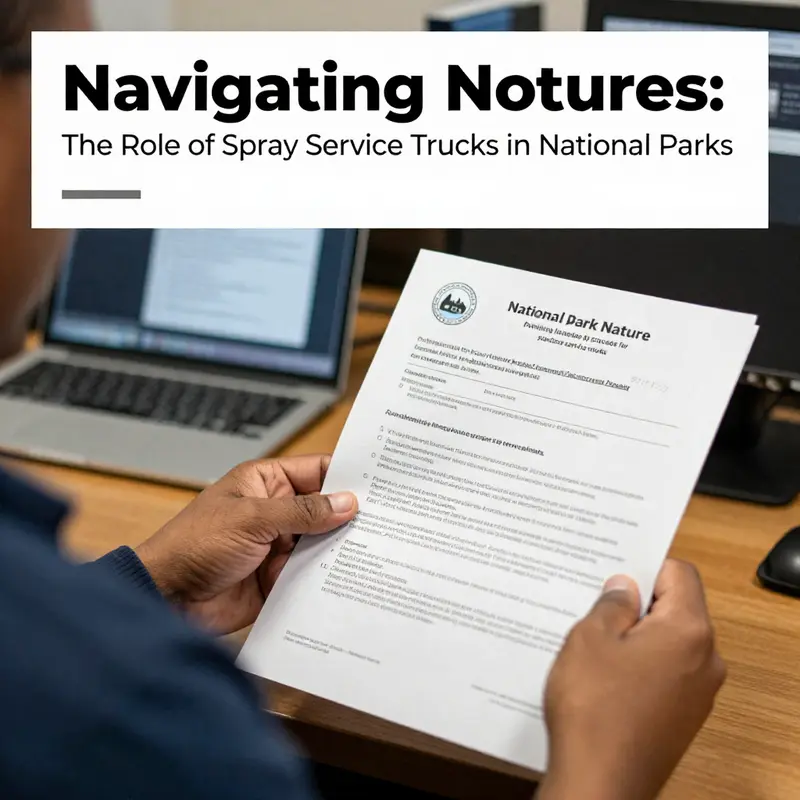 Spray service trucks operate under strict regulations to ensure the preservation of national parks.