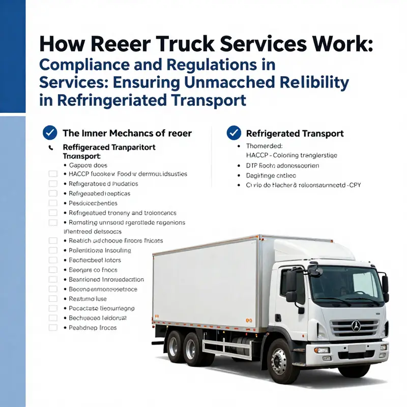 A reefer truck showcasing its insulation and refrigeration technology, ready for temperature-sensitive deliveries.