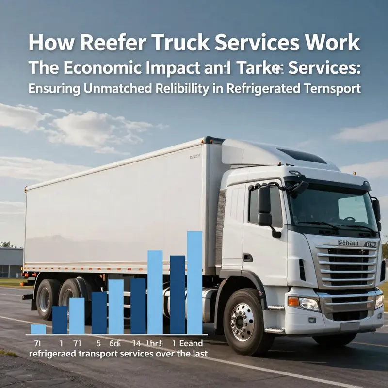 A reefer truck showcasing its insulation and refrigeration technology, ready for temperature-sensitive deliveries.