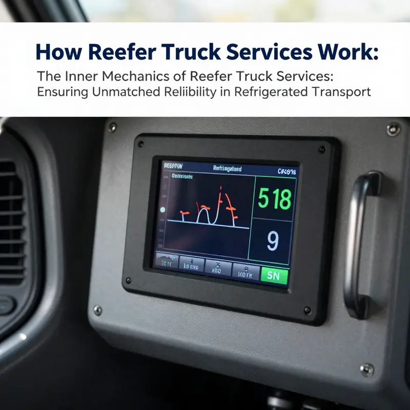 A reefer truck showcasing its insulation and refrigeration technology, ready for temperature-sensitive deliveries.