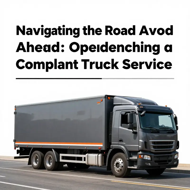 An infographic illustrating the essential legal requirements for starting a compliant truck service business.