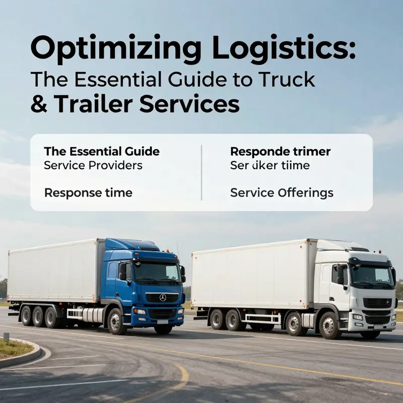 A range of service vehicles representing alternatives to conventional truck and trailer solutions.