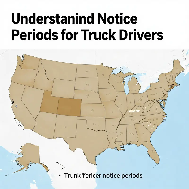 Understanding standard notice requirements for truck drivers helps in efficient workforce management.