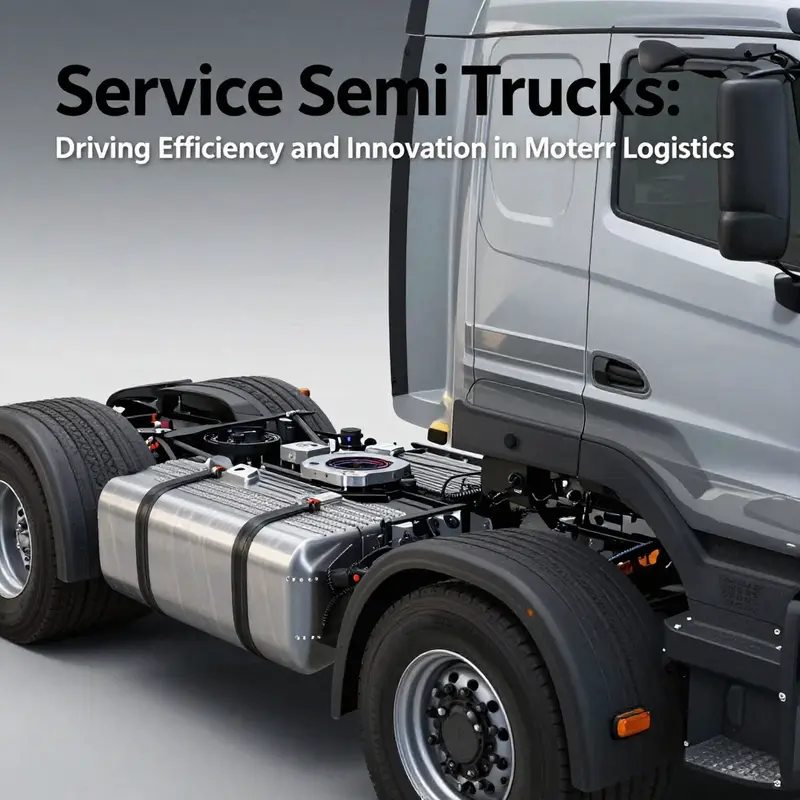 Service semi truck designed for efficient transport of goods across different industries.
