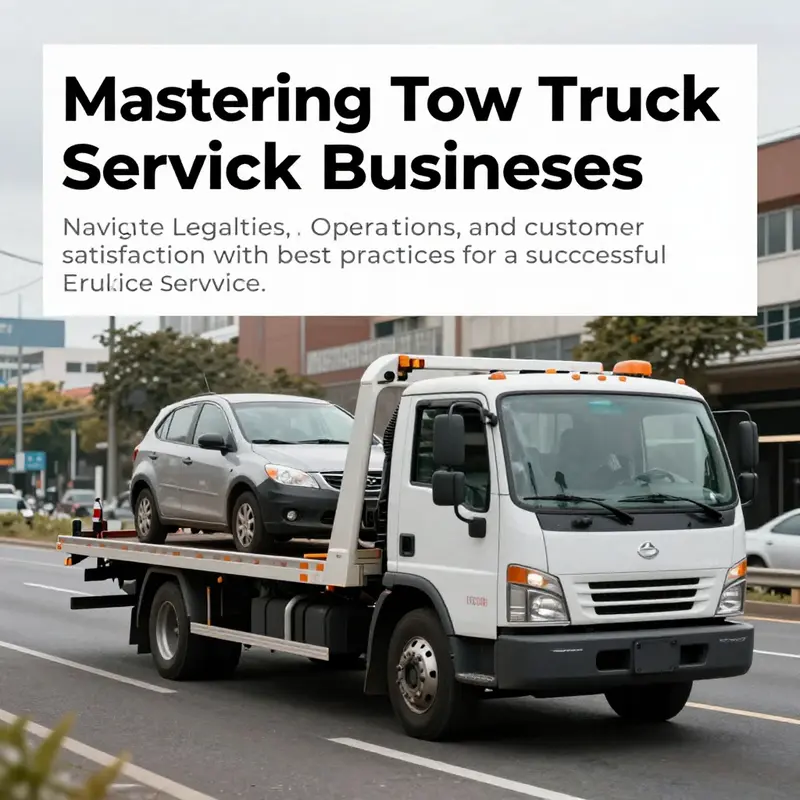 A tow truck helping a stranded vehicle on a busy highway, showcasing the importance of prompt service.