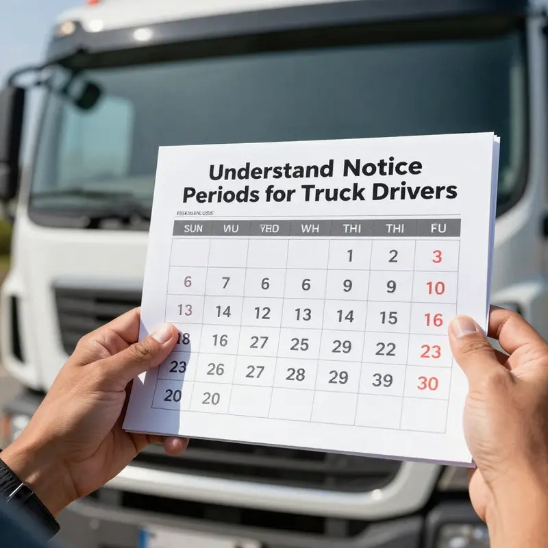 Understanding standard notice requirements for truck drivers helps in efficient workforce management.