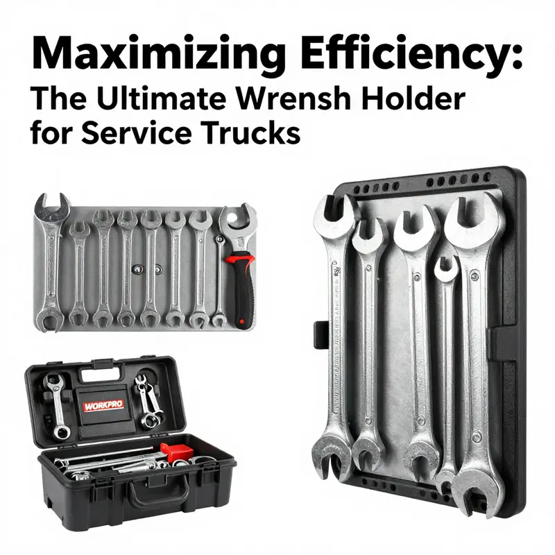 The WORKPRO 2-Piece Magnetic Wrench Organizer highlighting versatility and reliability.