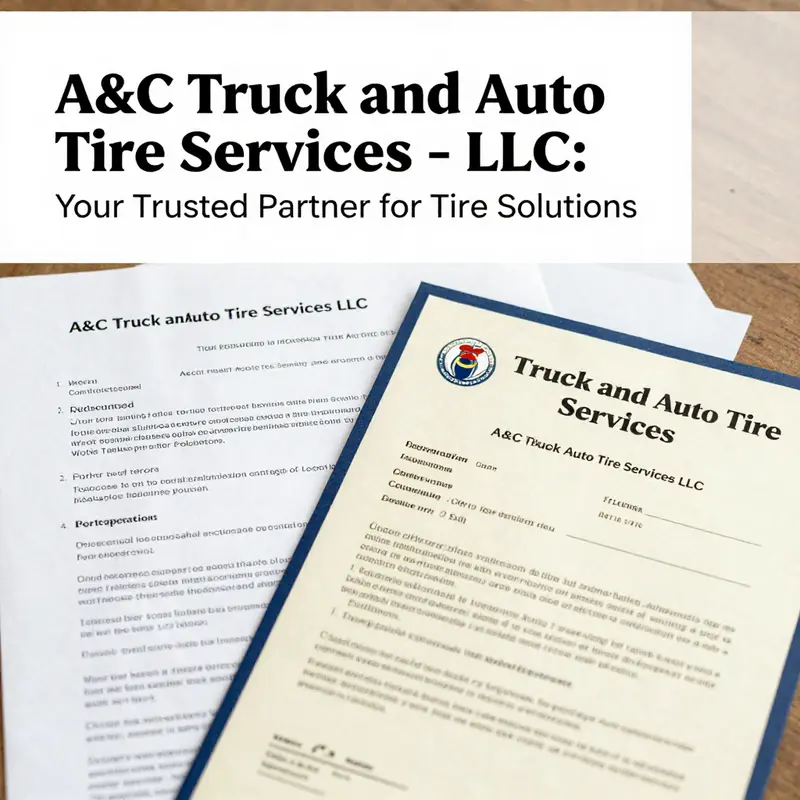The exterior facade of A&C Truck and Auto Tire Services LLC, illustrating its operational environment.
