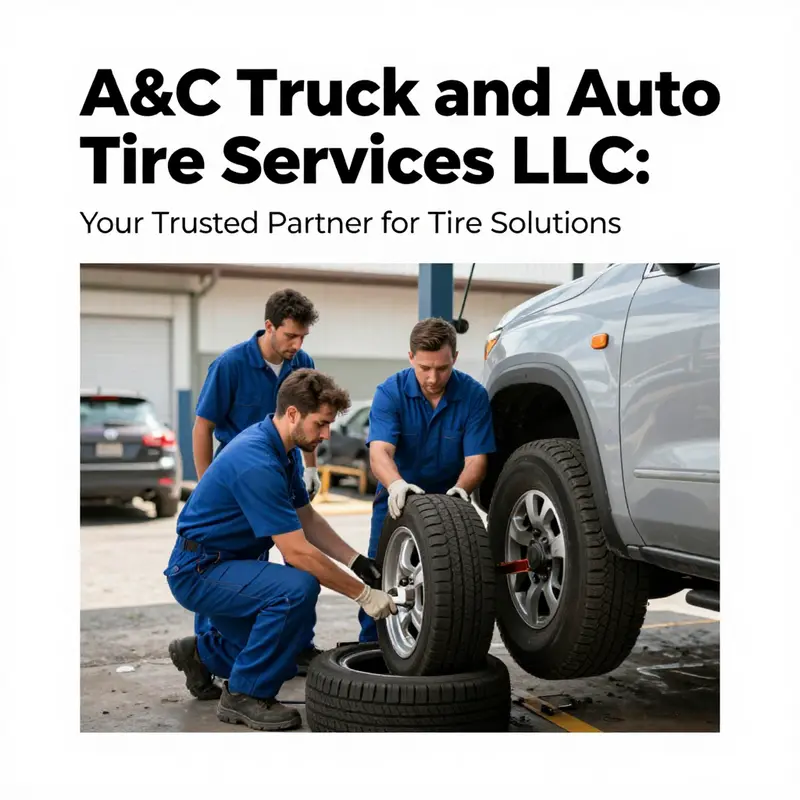 The exterior facade of A&C Truck and Auto Tire Services LLC, illustrating its operational environment.