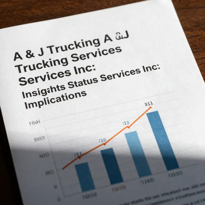 Reports detailing the company status and inactivity of A & J Trucking Services Inc.