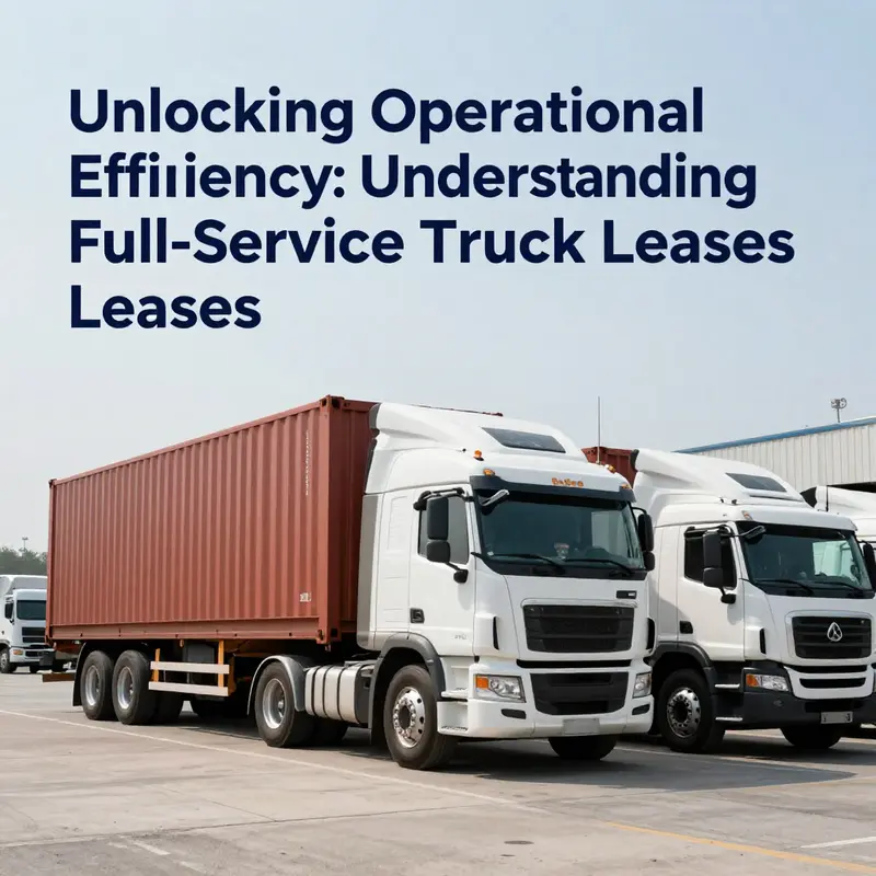 Key components of a full-service truck lease providing an overview of vehicle and service offerings.