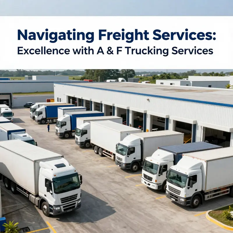 Efficient logistics operations showcased at A & F Trucking Services, emphasizing a well-coordinated workflow.