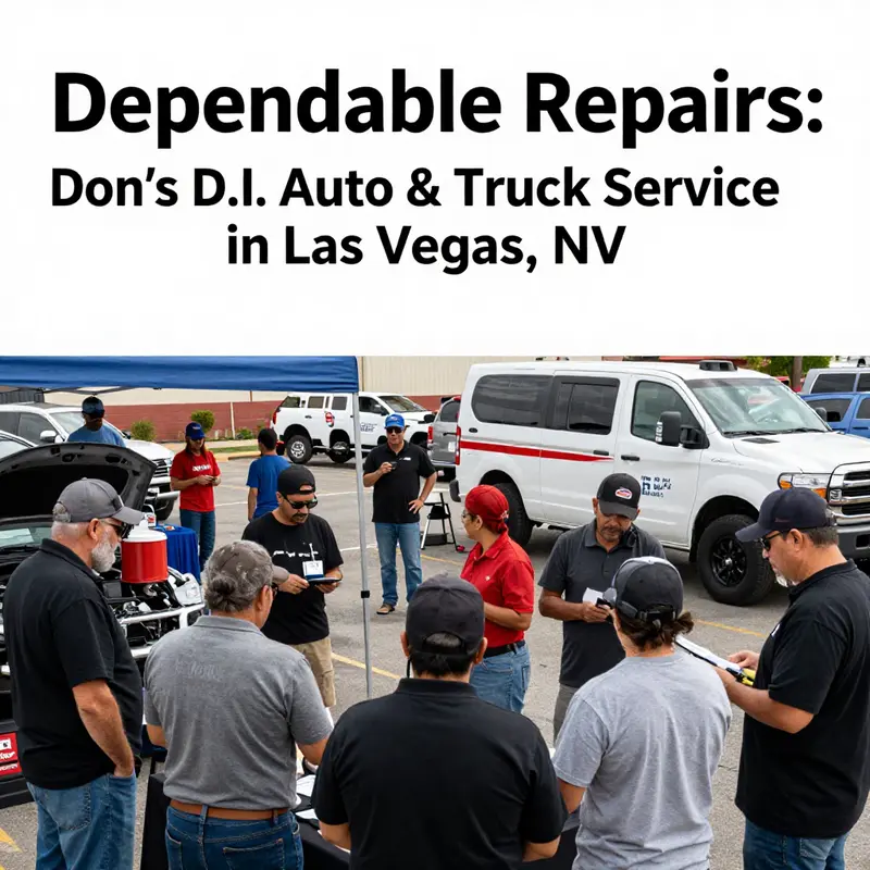 A glimpse into the services offered at Don’s D.I. Auto & Truck Service, showcasing the expertise in handling both diesel engines and regular vehicle repairs.