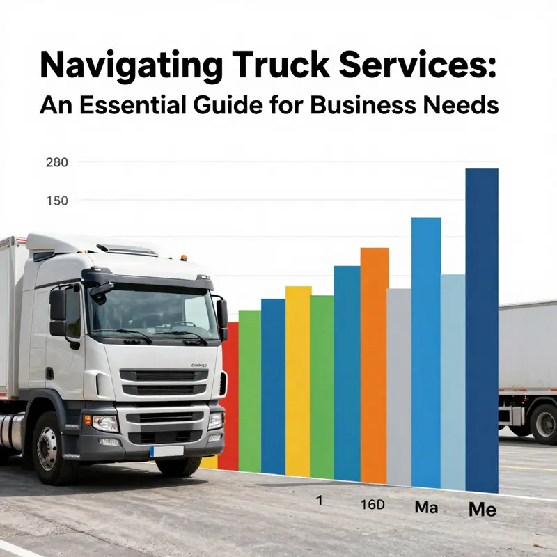 An infographic detailing the network of truck services and their operational benefits.