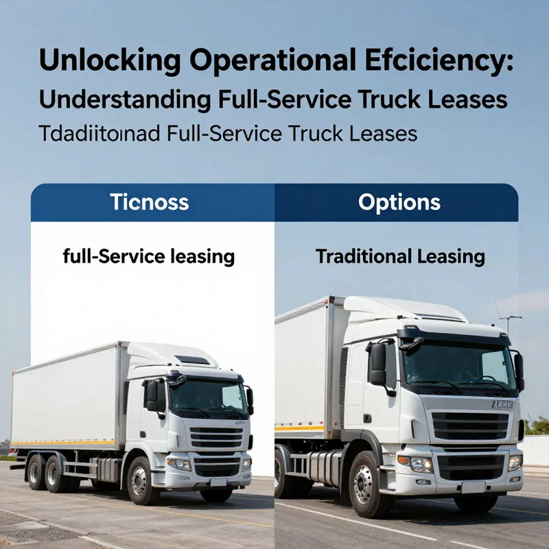 Key components of a full-service truck lease providing an overview of vehicle and service offerings.