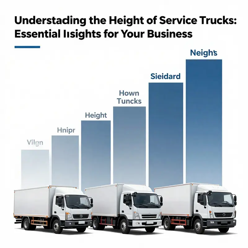 A standard flatbed service truck demonstrating a common height used in urban logistics.