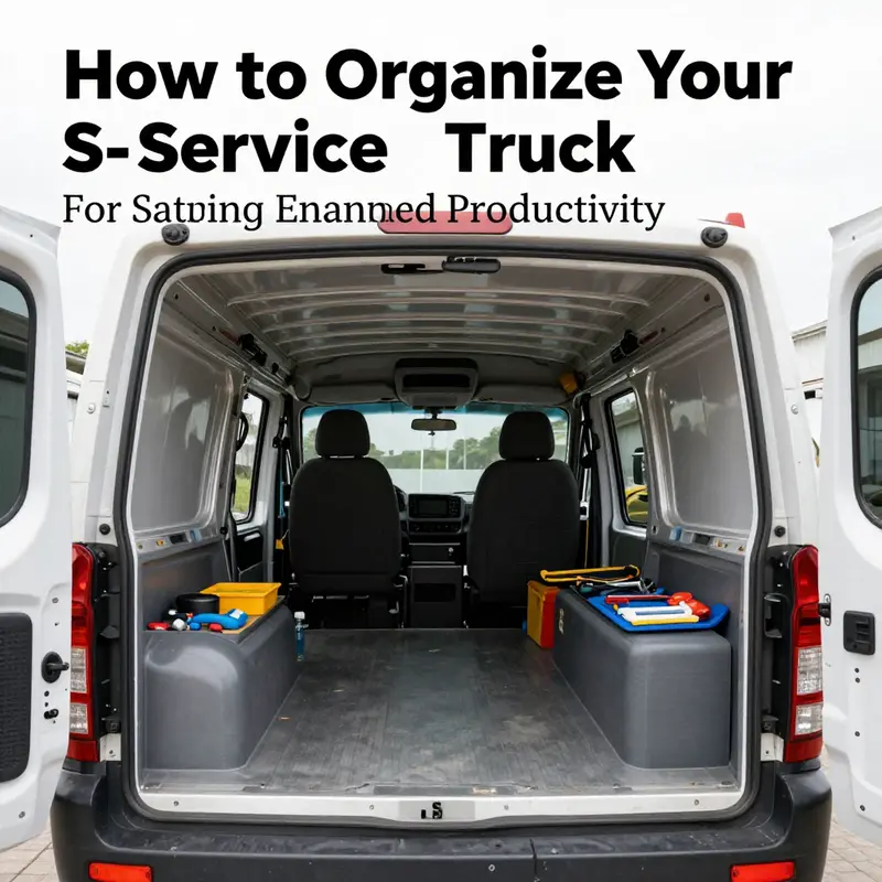 An empty service truck, ready for a fresh organizational plan.