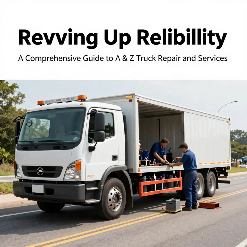 A mobile repair vehicle servicing a semi-truck, illustrating A & Z Truck Repair’s commitment to on-site solutions.