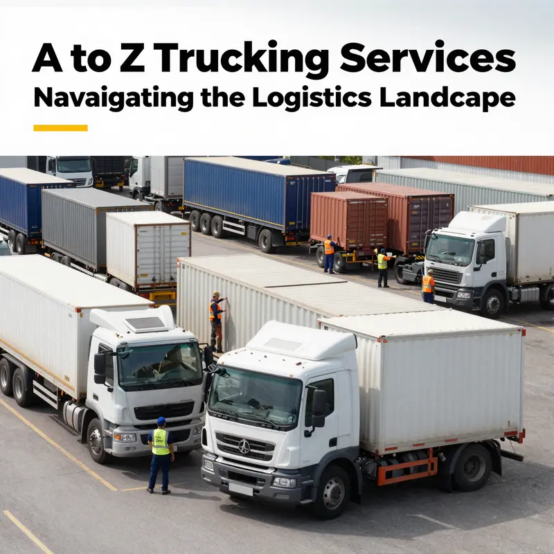 An overview of A to Z Trucking Services highlighting their comprehensive logistics operations.