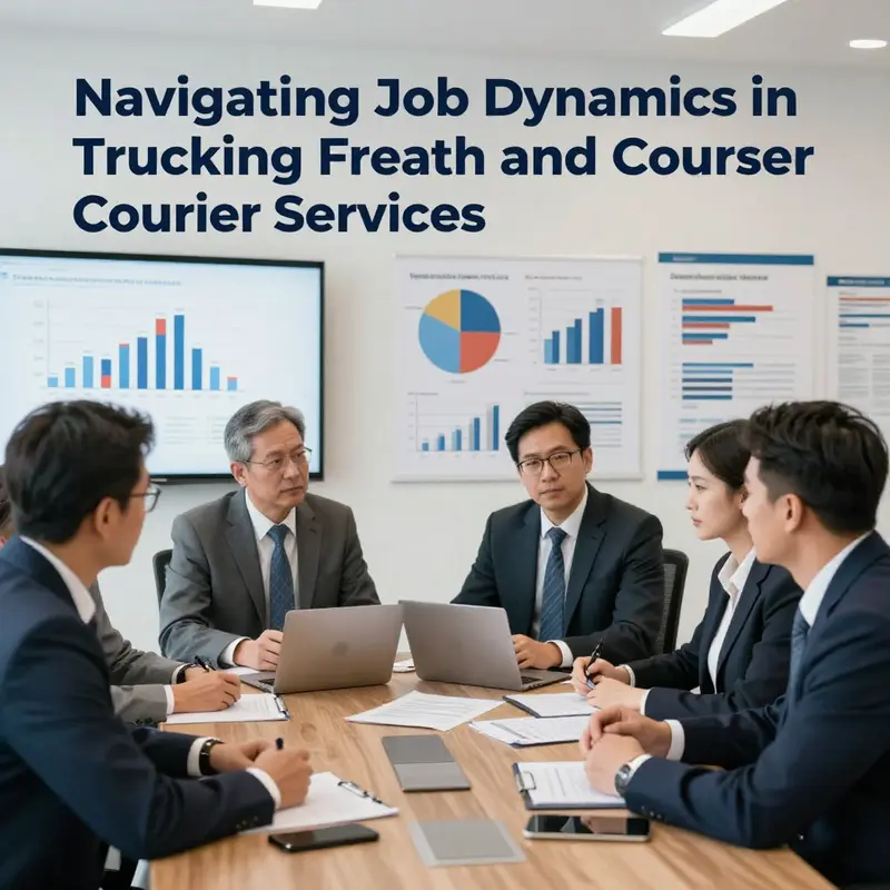 Understanding current job trends in the trucking and freight courier sector.