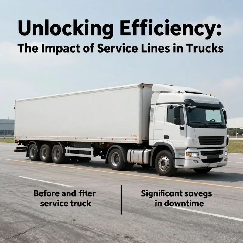 A technician efficiently addressing repairs from a service truck, showcasing enhanced productivity.