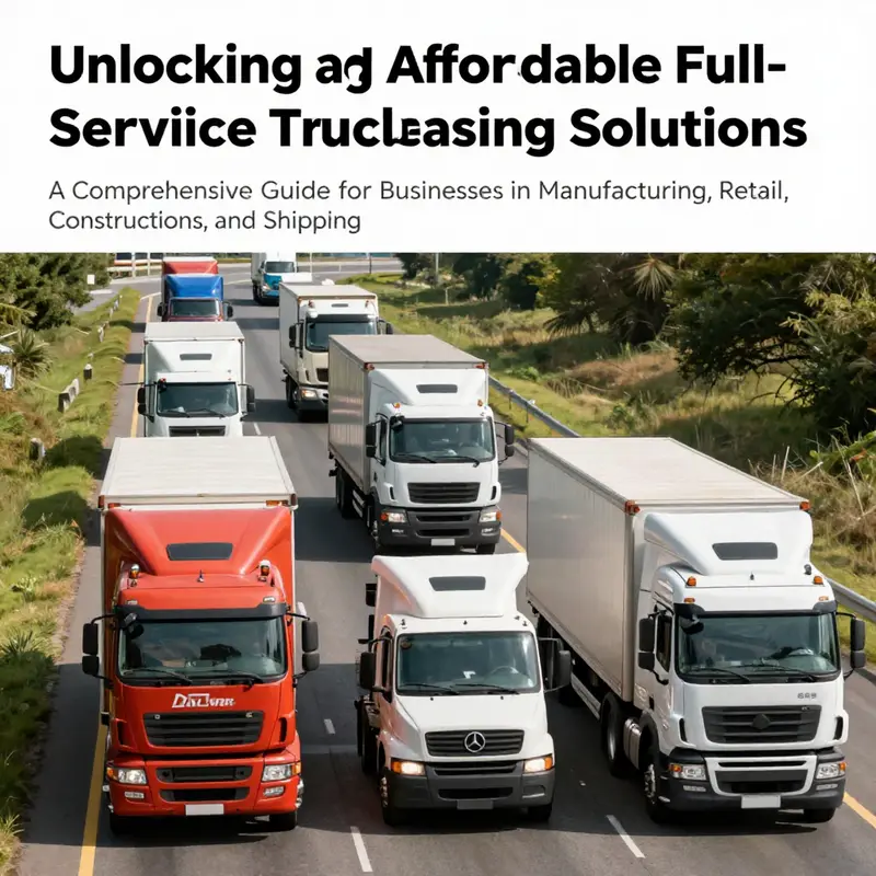 A busy highway filled with trucks, symbolizing the range of truck leasing options available for businesses.