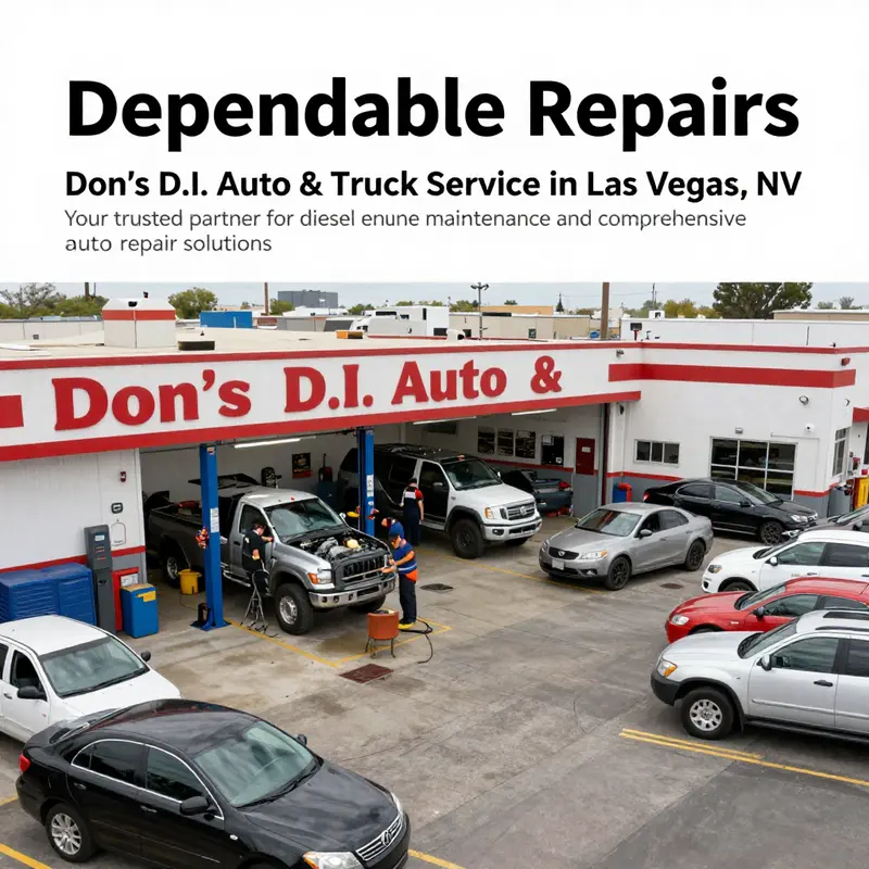 A panoramic view of Don's D.I. Auto & Truck Service, representing their extensive automotive and truck repair offerings.