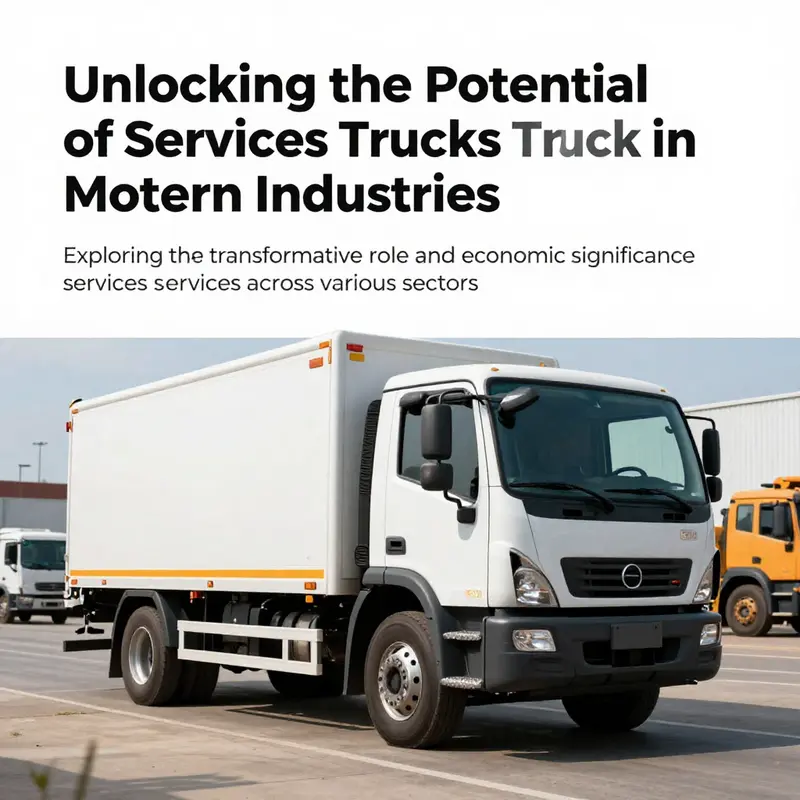A services truck in operation, representing its role in logistics and construction industries.