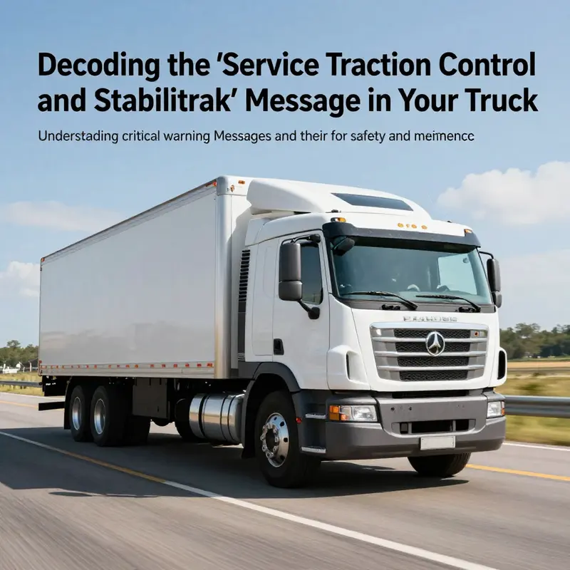 A truck driving on a smooth road representing the importance of safety and maintenance.