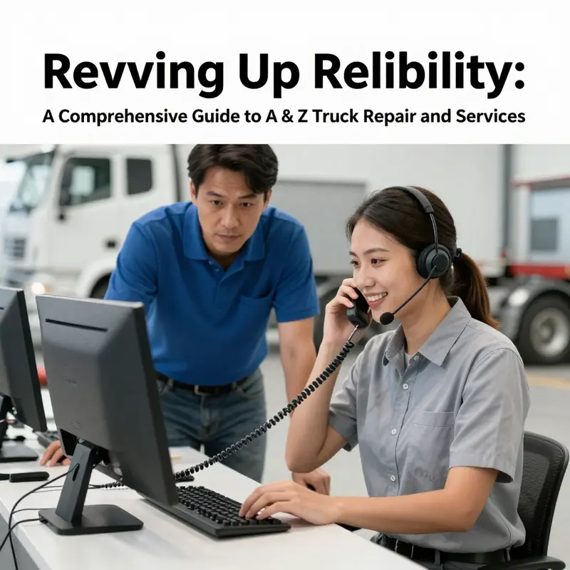 A mobile repair vehicle servicing a semi-truck, illustrating A & Z Truck Repair’s commitment to on-site solutions.