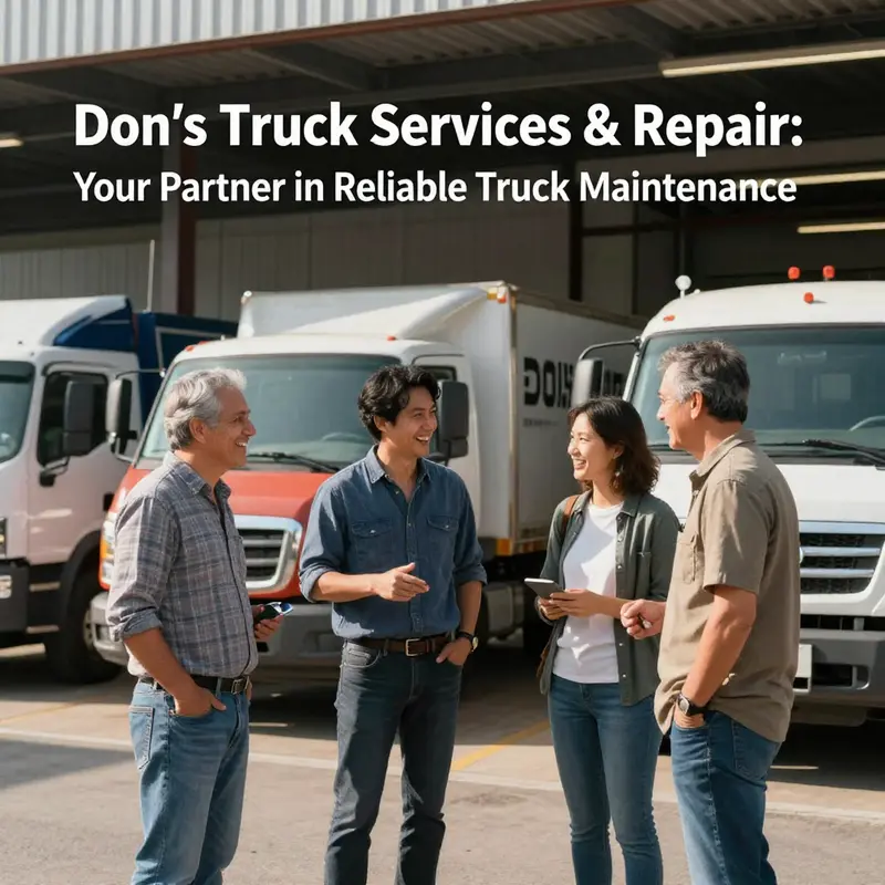 The inviting exterior of Don’s Truck Services & Repair, ready to cater to all your truck service needs.