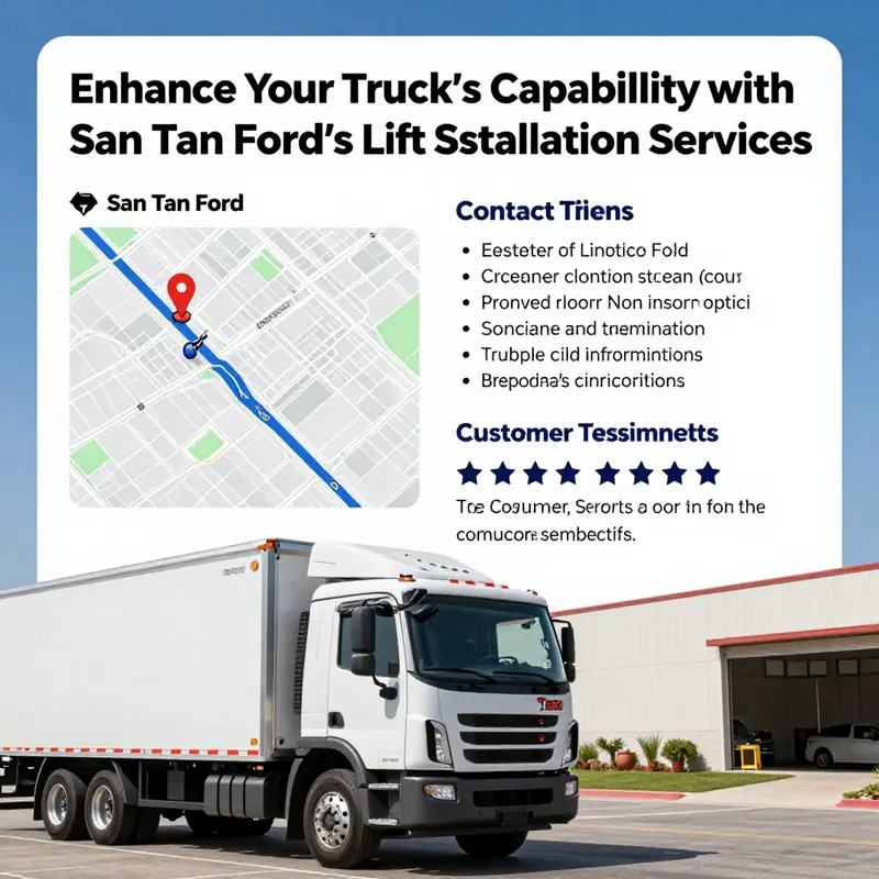 Technicians installing truck lifts at San Tan Ford’s service center.